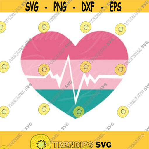 Nurse heart svg nurse svg heart svg png dxf Cutting files Cricut Funny Cute svg designs print for t shirt nurse gift heartbeat Design 144