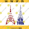 Nyc New York city skyline Cuttable Design SVG PNG DXF eps Designs Cameo File Silhouette Design 1492