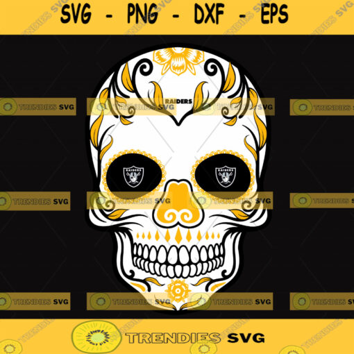 Oakland Raiders Skull Svg Skull NFL Svg Sport NFL Svg Skull Nfl Shirt Silhouette Svg Cutting Files Download Instant BaseBall Svg Football Svg HockeyTeam