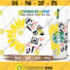 Office Sunflower Starbucks Cup SVG Office Elements SVG DIY Venti for Cricut 24oz venti cold cup Instant Download Design 136