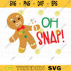 Oh Snap Gingerbread SVG DXF Funny Broken Gingerbread Cookie Christmas Holiday Kid Cuttable svg dxf Files for Cricut and Silhouette copy