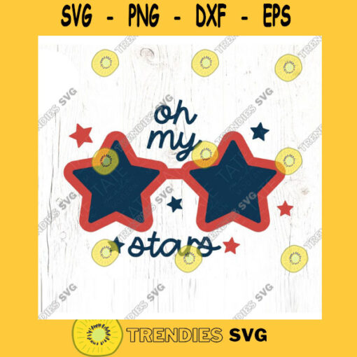 Oh my stars SVG cut file Retro Independence Day svg kid 4th of July patriotic svg shirt summer quote svg Commercial Use Digital File