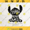 Ohana Means Family Svg File DXF PNG JPG Silhouette Print Vinyl Cricut Cutting T shirt Design Ohana Silhouette Ohana Vector Printable Design 479