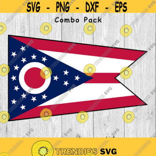 Ohio Flag Combo Pack svg png ai eps dxf DIGITAL FILES for Cricut CNC and other cut or print projects Design 476