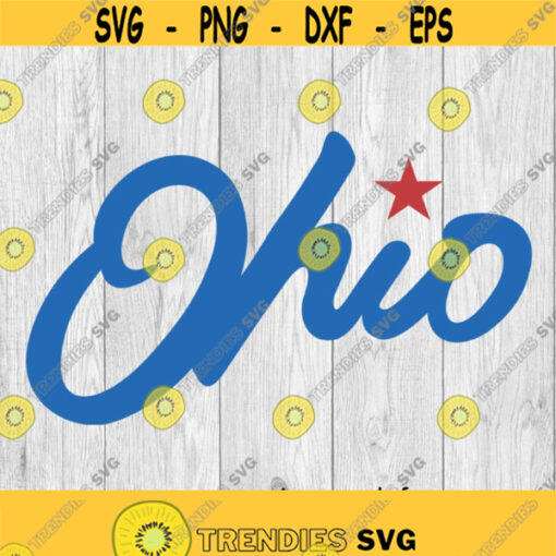 Ohio Text svg png ai eps dxf DIGITAL FILES for Cricut CNC and other cut or print projects Design 466