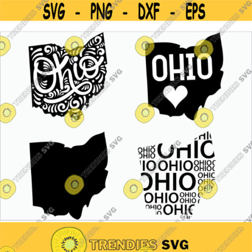 Ohio svg file Ohio silhouette svg Ohio state svg Cricut printable silhouette vinyl decal vector files for cutting machines Design 314
