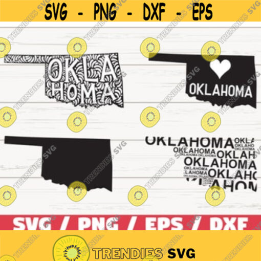Oklahoma SVG Oklahoma clipart Oklahoma state svg Cricut printable silhouette vinyl decal vector files for cutting machines Design 280