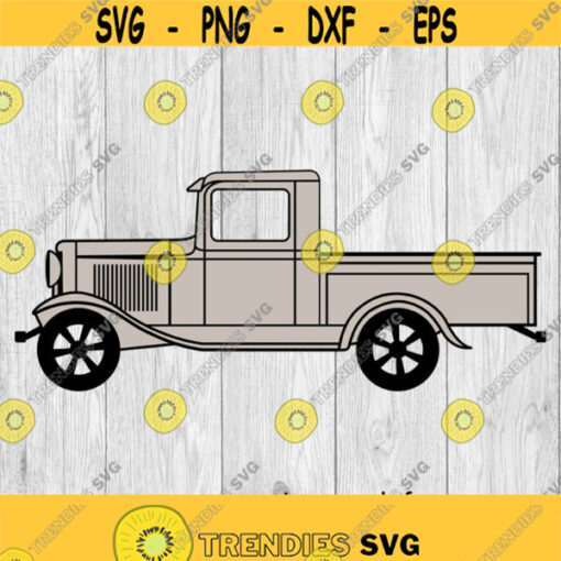 Old Truck Old Farm Truck svg png ai eps dxf DIGITAL FILES for Cricut CNC and other cut or print projects Design 267