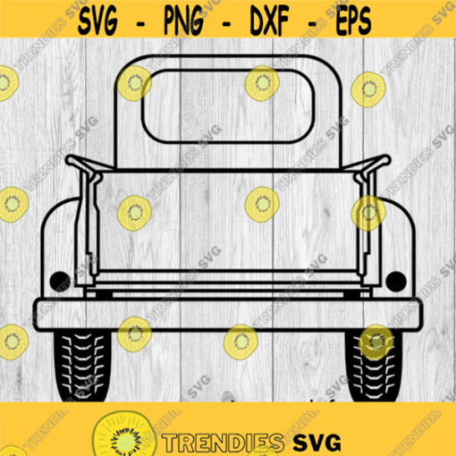 Old Truck Tailgate svg png ai eps dxf DIGITAL FILES for Cricut CNC and other cut or print projects Design 457
