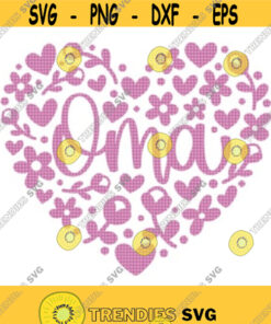 Oma Floral Heart SVG Oma Svg Grandma Svg Happy Mothers Day Svg Mothers Day Shirt Svg Oma Shirt Svg Oma Birthday Svg Oma Heart SVG Design 64
