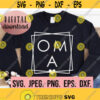 Oma Geometric Square SVG Oma Square Shirt Oma SVG Oma Shirt Design Digital Download Cricut Cut File Best Oma Ever PNG Nana Svg Design 331