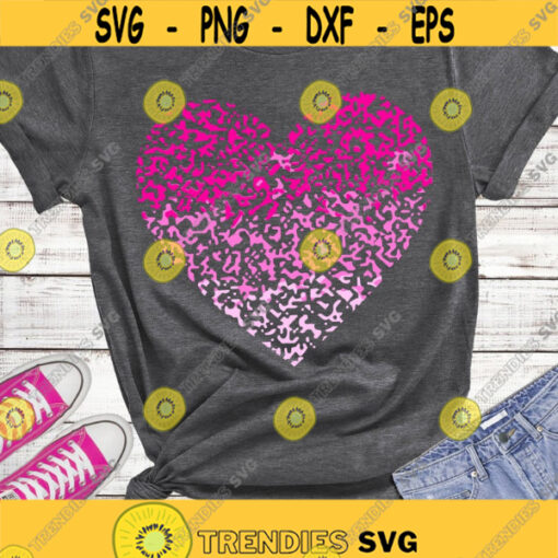 Ombre heart SVG Valentines Day SVG Grunge Heart SVG