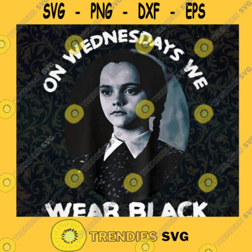 On Wednesdays We Wear Black PNG Addams Family PNG Halloween Shirt PNG Gifts Funny Fall