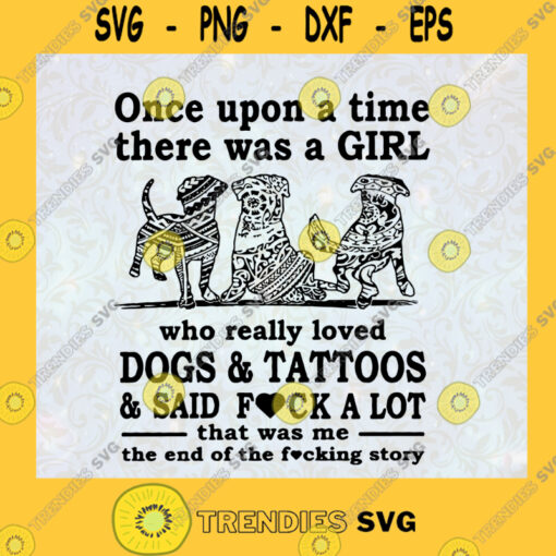 Once Upon A Time Svg Dog And Girl Svg Dog Lover Svg Dog And Tacos Svg