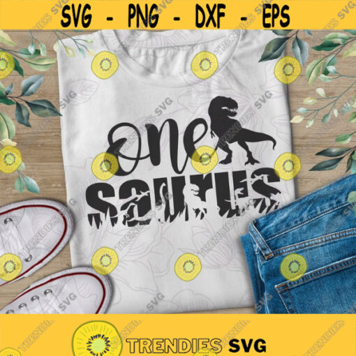 One A Saurus Svg File1 st birthdayDXF Silhouette Print Vinyl Cricut Cutting SVG T shirt Designdinosaur svgT RexSaurusDinoOne svgBoy Design 183