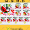 One In A Melon Watermelon Birthday Matching Watermelon Birthday Family One In A Melon Watermelon svg SummerFamily One In A Melon SVG Design 317