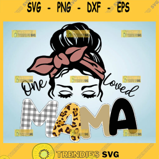 One Loved Mama Svg Girl With Headband Svg 1