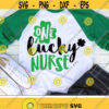 One Lucky Nurse Svg St. Patricks Day Svg Nurse Cut Files Shamrock Saying Svg Dxf Eps Png St Pattys Svg Clover Silhouette Cricut Design 1472 .jpg