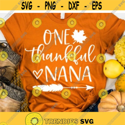 One Thankful Mama Svg Thanksgiving Svg Mom Thanksgiving Shirt Svg Give Thanks Svg Funny Turkey Day Svg Cut Files for Cricut Png