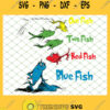 One Two Red Blue Fish SVG PNG DXF EPS 1