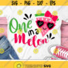 One in a Melon Svg Summer Cut Files Watermelon Svg Girls Summertime Svg Dxf Eps Png Baby Clipart Kids Shirt Design Silhouette Cricut Design 462 .jpg
