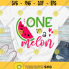 One in a melon SVG Watermelon SVG Summer SVG Summer girl shirt cut files