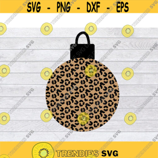 Ornament SVG Leopard Print SVG Leopard Christmas SVG Leopard Svg Leopard Cut File Ornament Clipart Christmas Sign Svg Xmas Svg .jpg