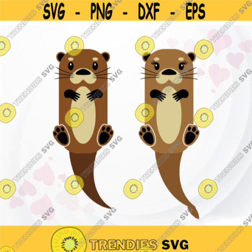 Otter SVG Funny SVG Cute Otters SVG for Cricut Silhouette Otter svg file for Shirt Animals svg Otter kids svg Design 95.jpg
