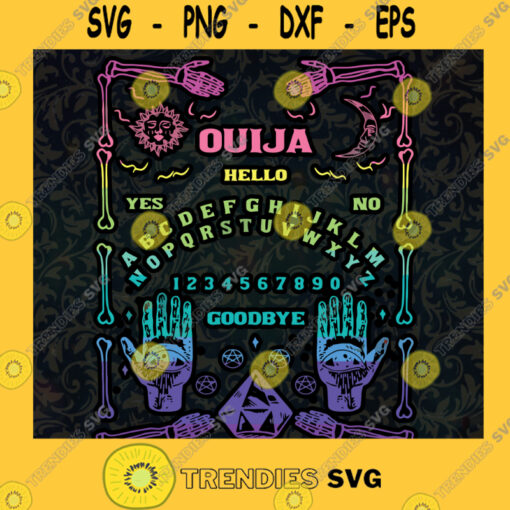 Ouija Board SVG Dead Spirit Board Game SVG Cricut Cutting File Silhouette Cameo Printable Clipart Vector Digital Download Dxf Png Eps Ai