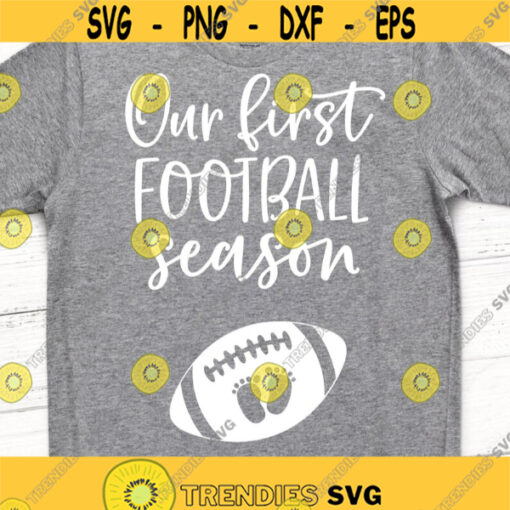 Our First Football Season Svg Football Svg Pregnancy Svg Football Sister Biggest Fan Shirt Game Day Svg Cut Files for Cricut Png Dxf Design 6953.jpg