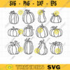 Outlined Pumpkins Svg Pumpkin Bundle Svg Png Pumpkin Doodle Pumpkin Line Art Doodle Kid Coloring Digital Stamp Cut File Dxf Clipart copy