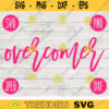 Overcomer svg png jpeg dxf cutting file Commercial Use Vinyl Cut File Gift for Her Breast Cancer Awareness Ribbon BCA 443