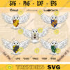 Owl School Houses Shields svg png jpg pdf psd Lion Clipart Badger Cricut Raven Silhouette Snake Digital Download