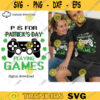 P Is For Playing Games svg Funny St Patricks Gamer kid boy svg patrick day svg Funny Patrick svg png eps Cricut digital download 152 copy