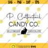 P. Cottontail Candy Co Decal Files cut files for cricut svg png dxf Design 86