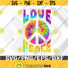 PEACE SIGN LOVE 60s 70s Tie Dye Hippie Halloween Costume Svg Eps Png Dxf Digital Download Design 299