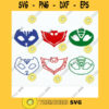 PJ Masks Svg Dxf Eps Cut Files Silhouette Cameo Designs Superhero Party Decoration. PJ Masks Vinyl T shirt Deign Decal Scrapbooking