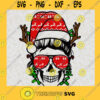 PNG Christmas Skull Leopard and Plaid Christmas Skull Santa Hat Skull Christmas Skull PNG Sublimation Graphics Svg File For Cricut