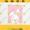 PRINTABLE Bunny Nursery Decor. Pink Baby Bunny Wall Art. Cute Woodland Animals Poster Baby Girl Room Decor. Digital Prints Instant Download Design 182
