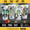 Pack 4 Design Halloween Starbucks Cold Cup SVG Full Wrap for Starbucks Venti Cold Cup Custom Starbuck Files for Cricut DYI Venti Cup 40