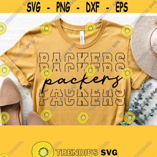 Packers Svg Packers Team Spirit Svg Cut File High School Team Mascot Logo Svg Files for Cricut Cut Silhouette FileVector Download Design 1500