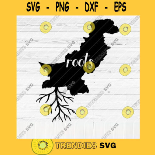 Pakistan Roots SVG File Home Native Map Vector SVG Design for Cutting Machine Cut Files for Cricut Silhouette Png Pdf Eps Dxf SVG