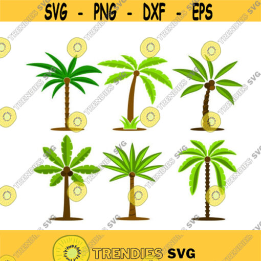 Palm Tree Pack Florida Cuttable Design Pack SVG PNG DXF eps Designs Cameo File Silhouette Design 1426