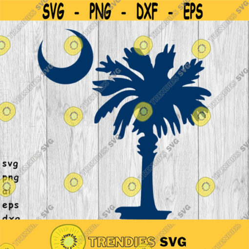 Palmetto Moon Logo 2 svg png ai eps and dxf files for Auto Decals Printing T shirts CNC Cricut cut files and more Design 118