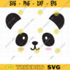 Panda Face SVG DXF Cuttable Cute Plain Simple Panda Bear Face svg dxf Cut Files for Cricut Commercial Use copy