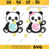 Panda Monogram Frame SVG DXF Files for Cricut Panda Monogram Frame Baby Panda Boy Girl Monogram svg dxf Cut File Clipart copy