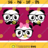 Panda face svg panda svg panda clipart big sister svg birthday svg big brother svg sister svg iron on clipart SVG DXF eps png Design 414