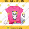 Panda svg panda clipart baby girl svg birthday girl svg zoo svg kid svg Big sister svg iron on clipart SVG DXF eps png Design 248