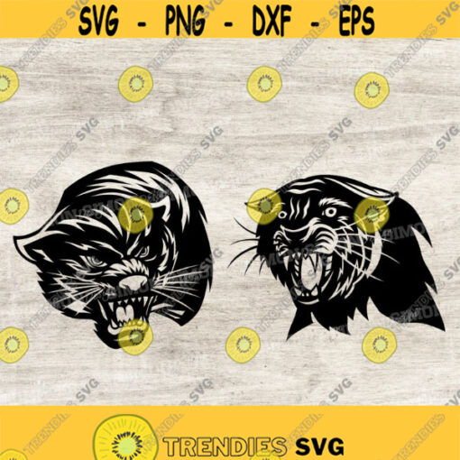 Panther SVG Panther Clipart Panther Cut Files For Silhouette Panther Files for Cricut Panther Vector Stencil Svg Dxf Png Eps Designs Design 255