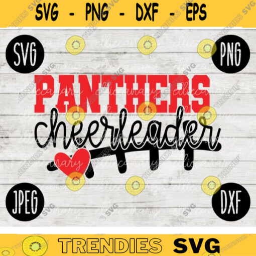 Panthers Cheerleader SVG Team Spirit Heart Sport png jpeg dxf Commercial Use Vinyl Cut File Mom Dad Fall School Pride Football Mom 1840